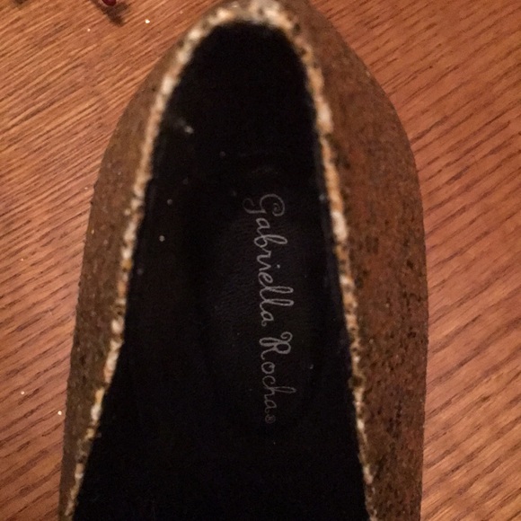 Gold Glitter Heels - Picture 4 of 4